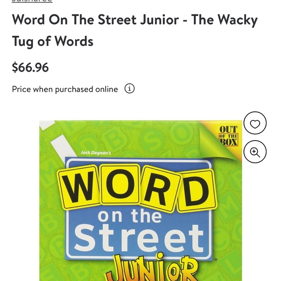 Brand new, never opened. Word on the Street Junior - The Wacky Tug of Words Game - Picture 7 of 8